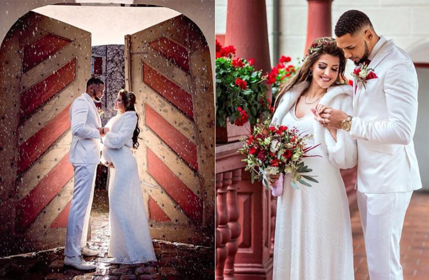 Erster Blick So Pompos Ist Sarah Harrisons Brautkleid
