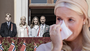 Mette Marit von Norwegen weint