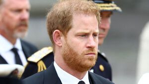 Prinz Harry traurig bei der Beerdigung der Queen am 19. September 2022