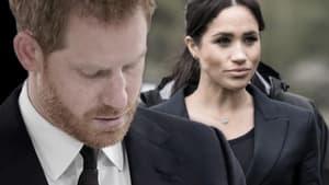 Prinz Harry guckt traurig, Herzogin Meghan guckt ernst