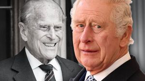 Prinz Philip lacht, König Charles III. guckt traurig