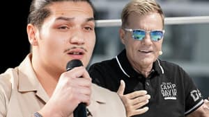 Isa singt bei DSDS in Mikrofon, Dieter Bohlen lächelt und trägt eine Sonnenbrille