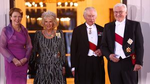 König Charles, Königin Camilla, Frank-Walter Steinmeier beim Staatsbankett