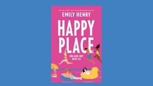 Buchcover "Happy Place: Urlaub mit dem Ex" von Emily Henry.