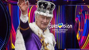 König Charles III. beim Eurovision Song Contest 2023