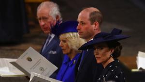 König Charles, Königin Camilla, Prinz William und Prinzessin Kate.