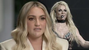 Jamie Lynn Spears mit Tränen in den Augen, Britney Spears im Hintergrund