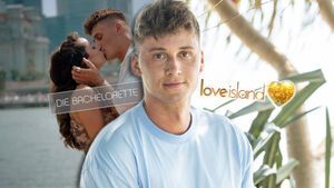 Fynn Lukas Kunz vor "Bachelorette"- und "Love Island"-Logo