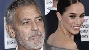 George Clooney und Herzogin Meghan. 