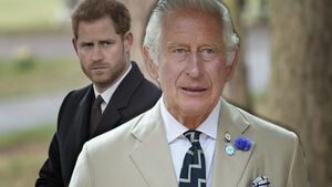 Prinz Charles sieht traurig zu König Charles III.