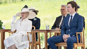 Königin Margrethe und ihr Enkel Prinz Christian, 2021. 