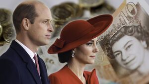 Prinz William, Prinzessin Kate und die britische Pfund. 