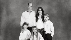 Weihnachtskarte von Prinz William, Prinzessin Kate, Prinz George, Prinzessin Charlotte und Prinz Louis, 2023.