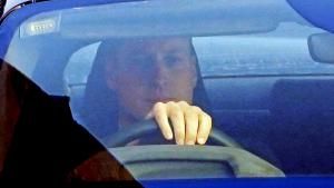 Prinz William im Auto vor der "London Clinic"