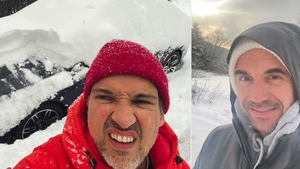 Florian Silbereisen und Florian David Fitz im Schnee