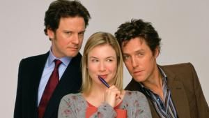 Colin Firth, Renee Zellweger und Hugh Grant posieren für "Bridget Jones"