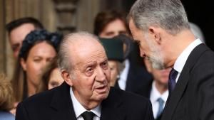 Juan Carlos und König Felipe von Spanien 