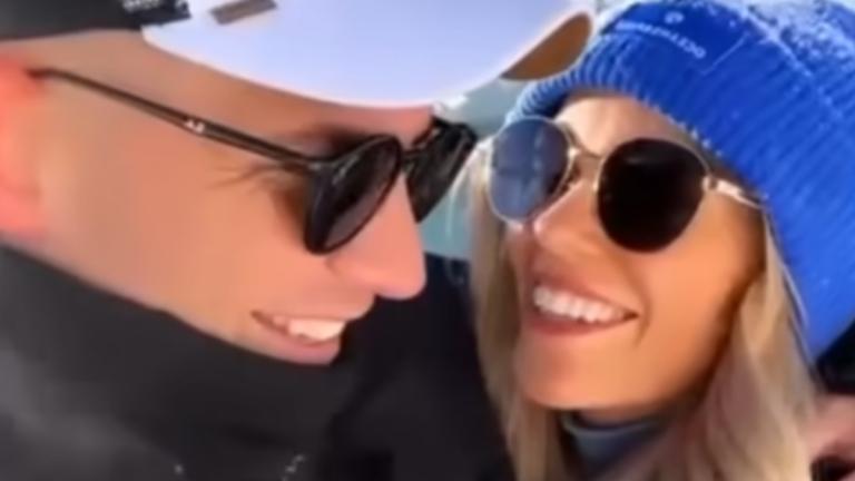 Laura Maria Rypa und Pietro Lombardi glücklich im Winter