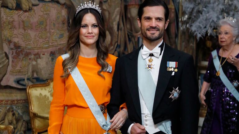 Sofia von Schweden mit Prinz Carl Philip von Schweden bei der Nobelpreisverleihung