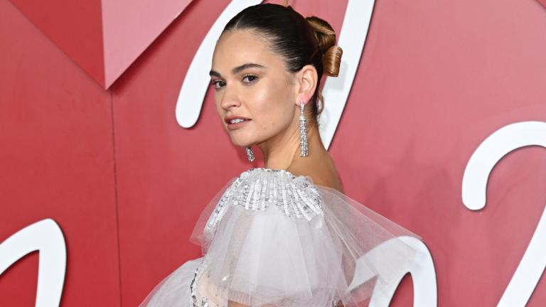 Lily James mit Highlighter