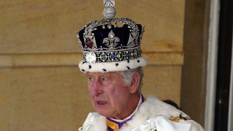 König Charles III. nach der Krönung.