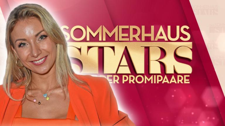 Collage Anna-Carina Woitschack und Sommerhaus der Stars Logo