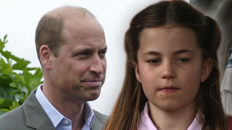 Prinz William und Prinzessin Charlotte. 