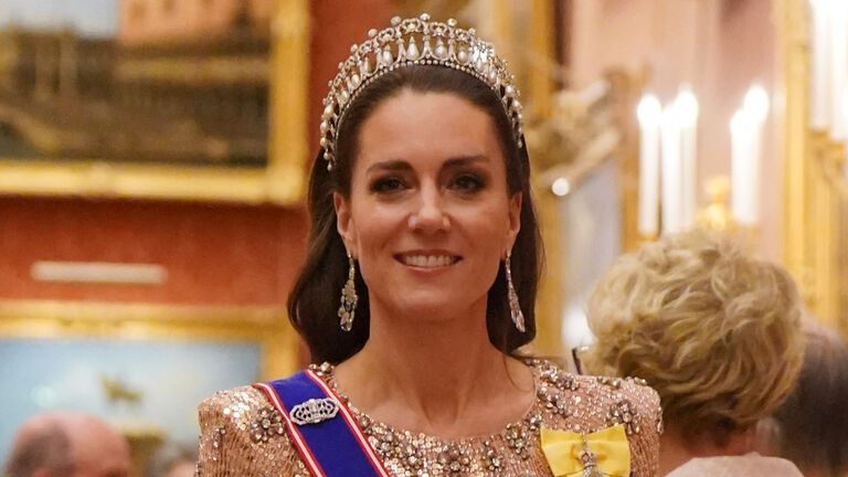 Prinzessin Kate bei einem Empfang im Buckingham-Palast. 