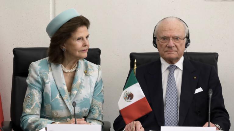 Königin Silvia und König Carl Gustaf in Mexico City