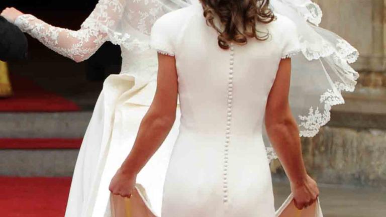 Dieser Auftritt machte ihren Po weltberühmt: Pippa Middleton als Brautjungfer bei der Hochzeit ihrer Schwester Kate mit Prinz William im April 2011